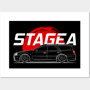 Racing Stagea Station Wagon JDM Posters and Art